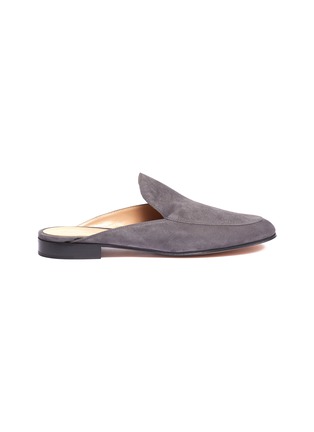 Main View - Click To Enlarge - GIANVITO ROSSI - Suede loafer slides