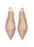 Detail View - Click To Enlarge - GIANVITO ROSSI - 'Anna' leather slingback flats