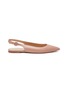 Main View - Click To Enlarge - GIANVITO ROSSI - 'Anna' leather slingback flats