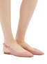 Figure View - Click To Enlarge - GIANVITO ROSSI - 'Anna' leather slingback flats
