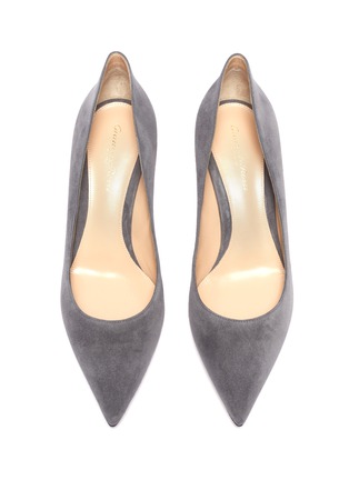 Detail View - Click To Enlarge - GIANVITO ROSSI - 'Ellipsis' suede pumps