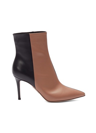 Main View - Click To Enlarge - GIANVITO ROSSI - Colourblock leather ankle boots