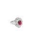 Main View - Click To Enlarge - LC COLLECTION JEWELLERY - Diamond ruby 18k white gold ring