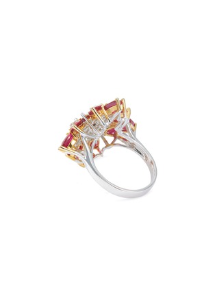 Figure View - Click To Enlarge - LC COLLECTION JEWELLERY - Diamond ruby 18k gold ring
