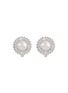 Main View - Click To Enlarge - CZ BY KENNETH JAY LANE - Freshwater pearl cubic zirconia stud earrings
