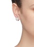 Figure View - Click To Enlarge - CZ BY KENNETH JAY LANE - Freshwater pearl cubic zirconia stud earrings