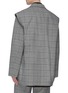 Back View - Click To Enlarge - BALENCIAGA - 'Twinset' two-in-one patchwork shirt and check vest