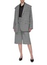 Figure View - Click To Enlarge - BALENCIAGA - 'Twinset' two-in-one patchwork shirt and check vest