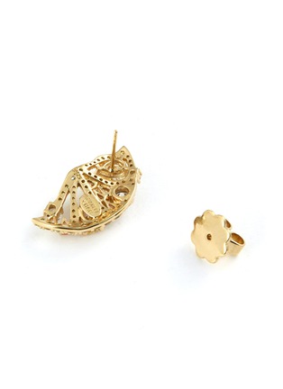 Detail View - Click To Enlarge - ANABELA CHAN - 'Lemon Slice' diamond gemstone stud earrings