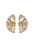 Main View - Click To Enlarge - ANABELA CHAN - 'Lemon Slice' diamond gemstone stud earrings