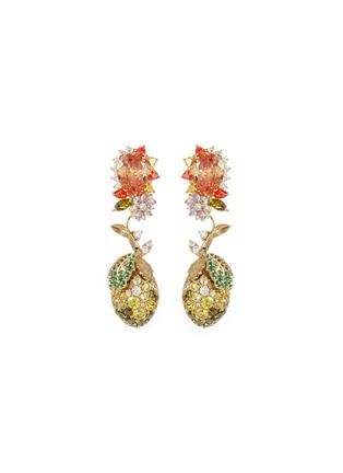Main View - Click To Enlarge - ANABELA CHAN - 'Lemon' diamond gemstone drop earrings