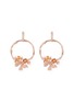 Main View - Click To Enlarge - ANABELA CHAN - 'Rose Orchard' diamond gemstone hoop earrings