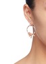 Figure View - Click To Enlarge - ANABELA CHAN - 'Rose Orchard' diamond gemstone hoop earrings