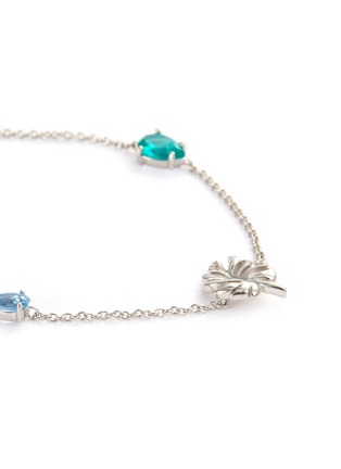 Detail View - Click To Enlarge - ANABELA CHAN - 'Palm' diamond gemstone station bracelet