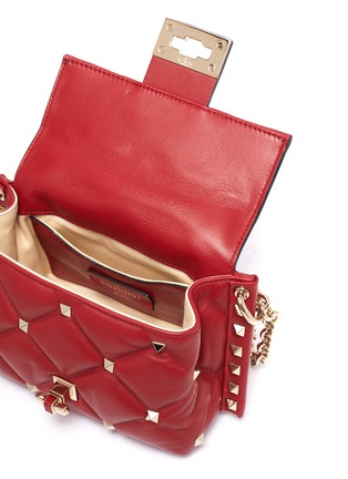Detail View - Click To Enlarge - VALENTINO GARAVANI - 'Candystud' mini quilted leather shoulder bag