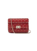 Valentino Pink Quilted Leather Small Rockstud Spike Chain Bag Valentino