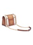 Detail View - Click To Enlarge - VALENTINO GARAVANI - 'Uptown' small canvas panel leather shoulder bag