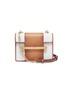 Main View - Click To Enlarge - VALENTINO GARAVANI - 'Uptown' small canvas panel leather shoulder bag