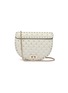 Main View - Click To Enlarge - VALENTINO GARAVANI - 'Rockstud Spike' quilted leather saddle bag