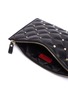 Detail View - Click To Enlarge - VALENTINO GARAVANI - Rockstud quilted leather zip pouch