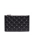 Main View - Click To Enlarge - VALENTINO GARAVANI - Rockstud quilted leather zip pouch
