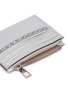 Detail View - Click To Enlarge - VALENTINO GARAVANI - 'No Limit' Rockstud metallic leather card case