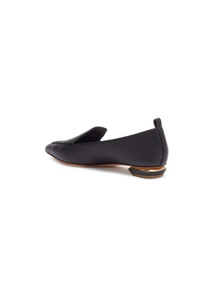  - NICHOLAS KIRKWOOD - 'Beya' metal heel leather skimmer loafers