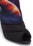 Detail View - Click To Enlarge - NICHOLAS KIRKWOOD - 'Planets' print puffer peep toe ankle boots