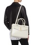 Figure View - Click To Enlarge - SAINT LAURENT - 'Uptown' top handle leather tote