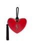 Main View - Click To Enlarge - SAINT LAURENT - 'Monogram Heart' leather wristlet