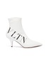 Main View - Click To Enlarge - VALENTINO GARAVANI - Logo print faux leather ankle boots