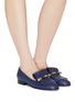 Figure View - Click To Enlarge - VALENTINO GARAVANI - 'Uptown' fringe leather loafers