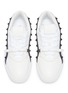 Detail View - Click To Enlarge - VALENTINO GARAVANI - Rockstud contrast strap leather sneakers