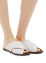 Figure View - Click To Enlarge - ATP ATELIER - 'Alicia' cross band leather slide sandals