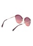 Figure View - Click To Enlarge - MIU MIU - Layered browline rimless angular sunglasses