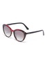 Main View - Click To Enlarge - PRADA - Tortoiseshell colourblock acetate round sunglasses