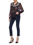 Figure View - Click To Enlarge - NEEDLE & THREAD - 'Winter Forest' lace trim floral print  chiffon top