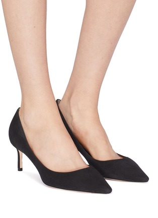Figure View - Click To Enlarge - JIMMY CHOO - 'Romy 60' suede pumps