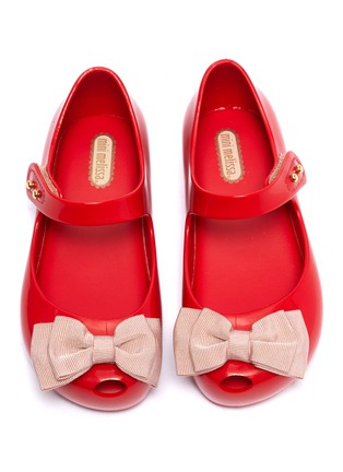 Figure View - Click To Enlarge - MELISSA - 'Ultragirl Sweet' bow PVC toddler Mary Jane flats