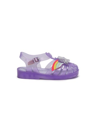 Main View - Click To Enlarge - MELISSA - 'Possession II' star rainbow PVC toddler sandals