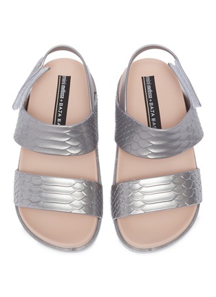 Figure View - Click To Enlarge - MELISSA - x Baja East 'Cosmic Python' embossed PVC toddler sandals
