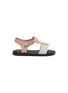 Main View - Click To Enlarge - MELISSA - 'Mar' bow colourblock PVC toddler sandals