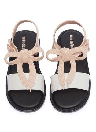 Figure View - Click To Enlarge - MELISSA - 'Mar' bow colourblock PVC toddler sandals