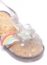 Detail View - Click To Enlarge - MELISSA - 'Possession II' glitter star rainbow PVC toddler sandals