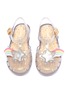 Figure View - Click To Enlarge - MELISSA - 'Possession II' glitter star rainbow PVC toddler sandals