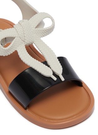 Detail View - Click To Enlarge - MELISSA - 'Mar' bow colourblock PVC toddler sandals
