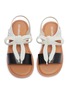 Figure View - Click To Enlarge - MELISSA - 'Mar' bow colourblock PVC toddler sandals
