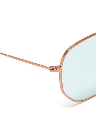 Detail View - Click To Enlarge - RAY-BAN - 'Hexagonal' frame metal sunglasses