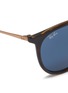 Detail View - Click To Enlarge - RAY-BAN - 'Erika' tortoiseshell acetate front metal round sunglasses