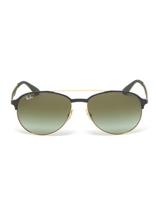 Main View - Click To Enlarge - RAY-BAN - 'RB3606' metal aviator sunglasses